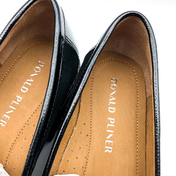 DONALD PLINER Women's Helio Loafer Size 7.5 Black Calf Suede NIB - Picture 11 of 12